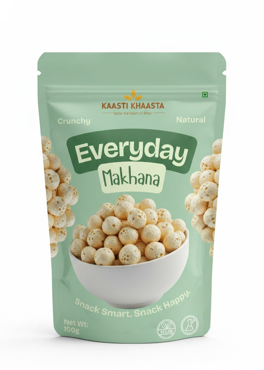 Kaasti Khaasta Makhana - Lotus Seeds | Phool Makhane (Fox Nuts) | 100g